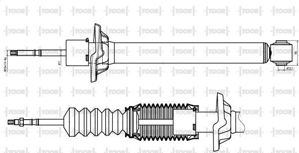 TOOR SG50720 - Амортизатор autospares.lv