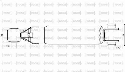 TOOR SG58560 - Амортизатор autospares.lv