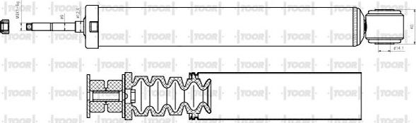 TOOR SG58680 - Амортизатор autospares.lv