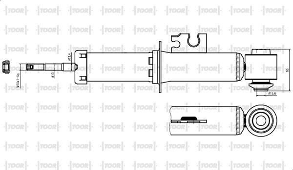 TOOR SG58280 - Амортизатор autospares.lv