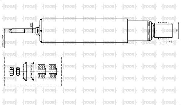 TOOR SG53560 - Амортизатор autospares.lv