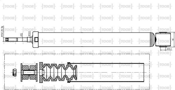 TOOR SG53570 - Амортизатор autospares.lv