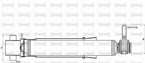 TOOR SG53890 - Амортизатор autospares.lv