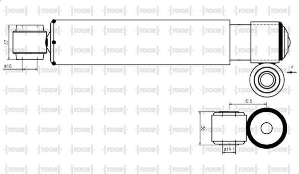 TOOR SG53360 - Амортизатор autospares.lv