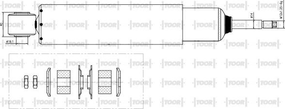 TOOR SG53380 - Амортизатор autospares.lv