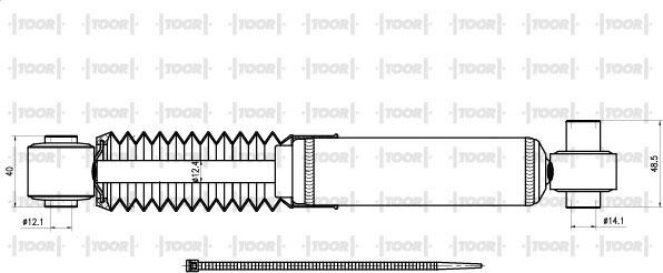 TOOR SG53740 - Амортизатор autospares.lv