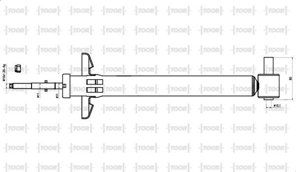 TOOR SG52770 - Амортизатор autospares.lv