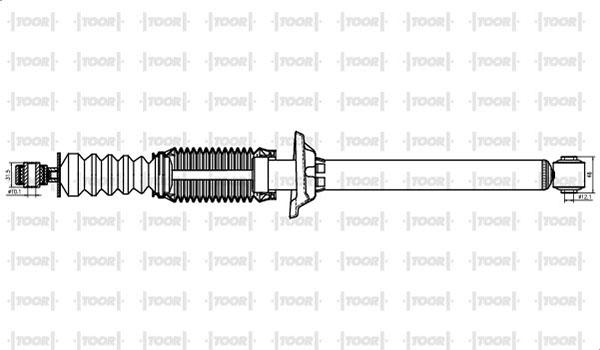 TOOR SG57730 - Амортизатор autospares.lv