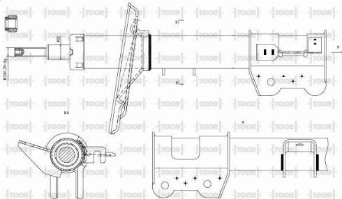 TOOR SG19620 - Амортизатор autospares.lv