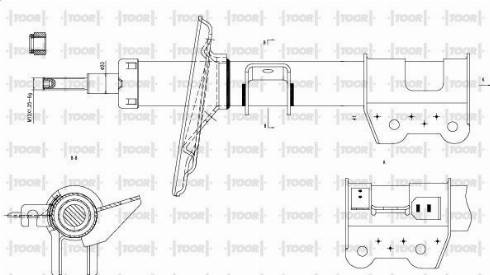 TOOR SG19621 - Амортизатор autospares.lv