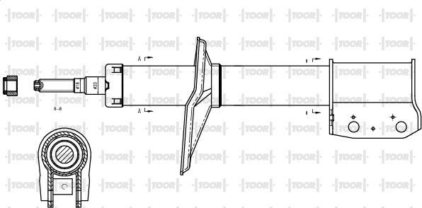 TOOR SG14920 - Амортизатор autospares.lv