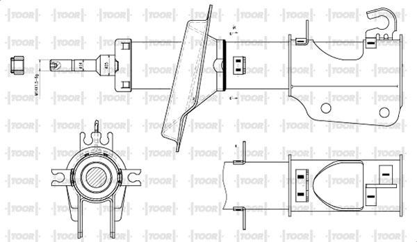 TOOR SG14480 - Амортизатор autospares.lv