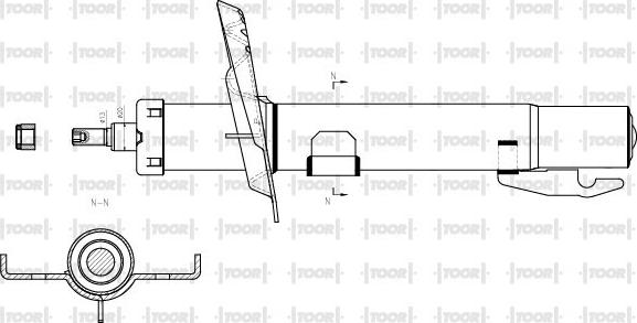 TOOR SG14550 - Амортизатор autospares.lv