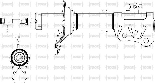 TOOR SG14530 - Амортизатор autospares.lv