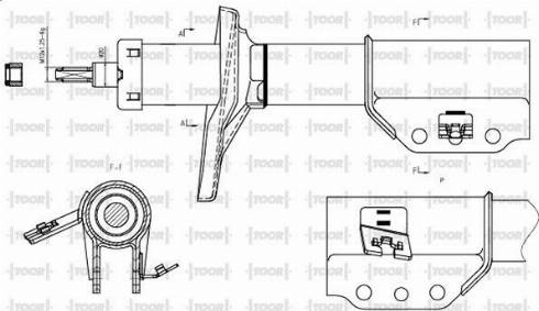 TOOR SG14091 - Амортизатор autospares.lv