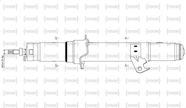 TOOR SG14020 - Амортизатор autospares.lv