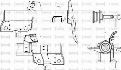 TOOR SG14120 - Амортизатор autospares.lv