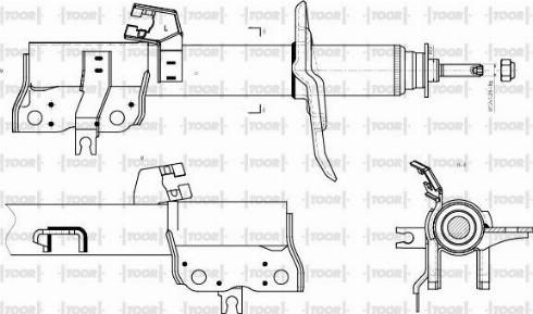 TOOR SG14121 - Амортизатор autospares.lv