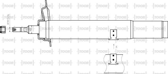 TOOR SG14321 - Амортизатор autospares.lv