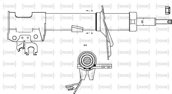 TOOR SG14740 - Амортизатор autospares.lv