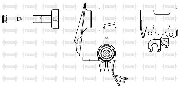 TOOR SG14741 - Амортизатор autospares.lv