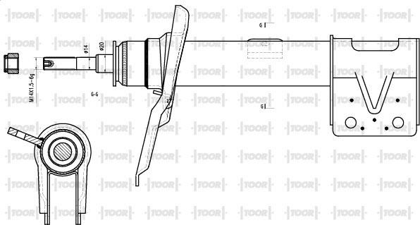 TOOR SG14770 - Амортизатор autospares.lv