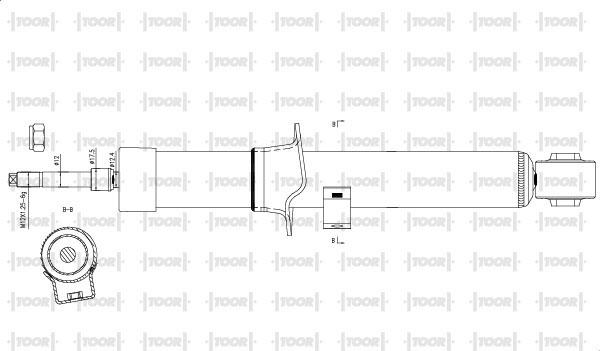 TOOR SG15461 - Амортизатор autospares.lv