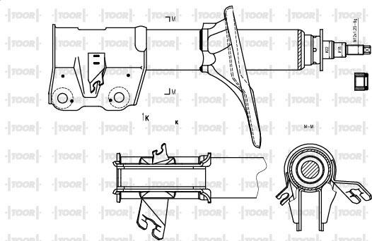 TOOR SG15510 - Амортизатор autospares.lv