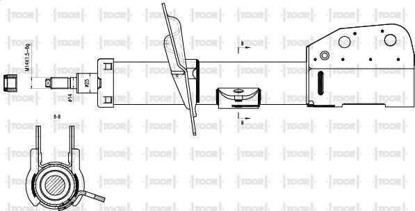 TOOR SG15130 - Амортизатор autospares.lv