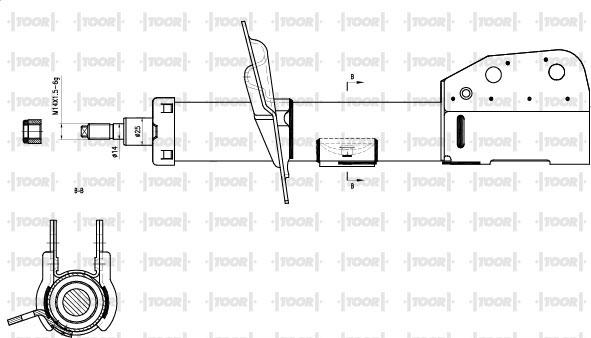 TOOR SG15131 - Амортизатор autospares.lv