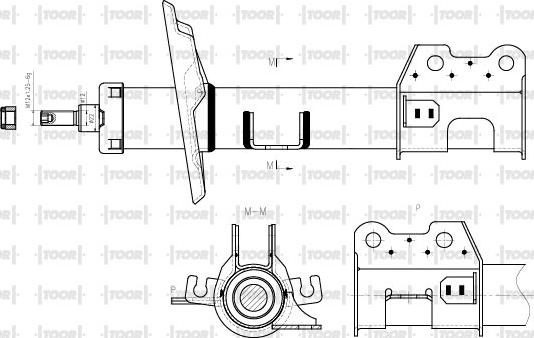 TOOR SG15260 - Амортизатор autospares.lv