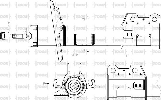 TOOR SG15261 - Амортизатор autospares.lv