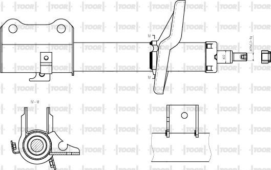 TOOR SG15790 - Амортизатор autospares.lv