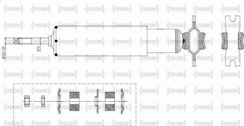 TOOR SG16900 - Амортизатор autospares.lv