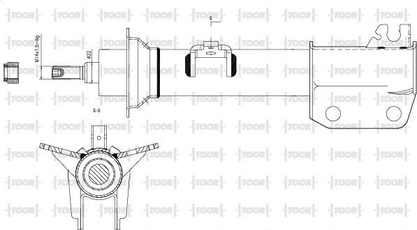 TOOR SG16640 - Амортизатор autospares.lv