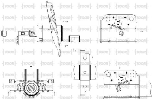 TOOR SG16670 - Амортизатор autospares.lv