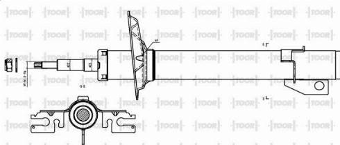 TOOR SG16070 - Амортизатор autospares.lv