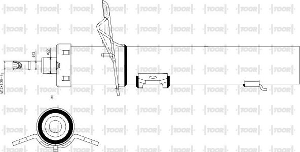 TOOR SG16170 - Амортизатор autospares.lv