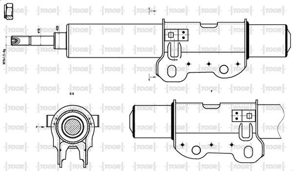 TOOR SG16380 - Амортизатор autospares.lv