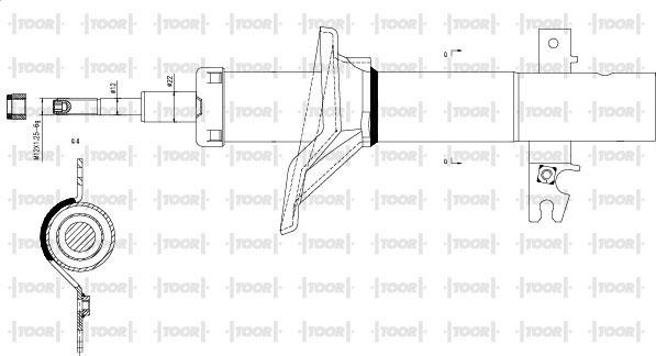 TOOR SG16780 - Амортизатор autospares.lv