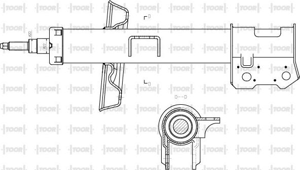 TOOR SG10901 - Амортизатор autospares.lv