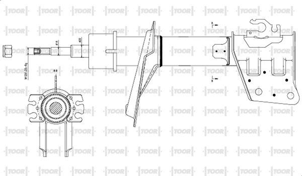 TOOR SG10440 - Амортизатор autospares.lv