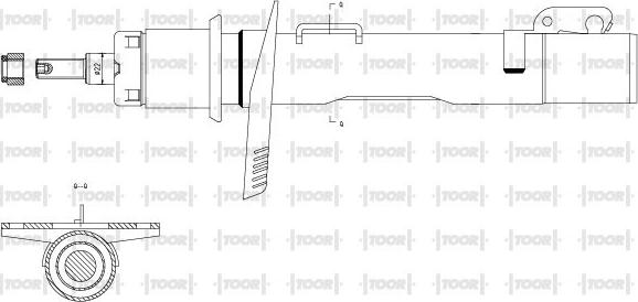 TOOR SG10450 - Амортизатор autospares.lv