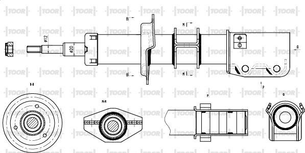 TOOR SG10430 - Амортизатор autospares.lv