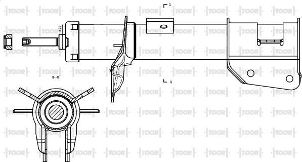 TOOR SG10420 - Амортизатор autospares.lv