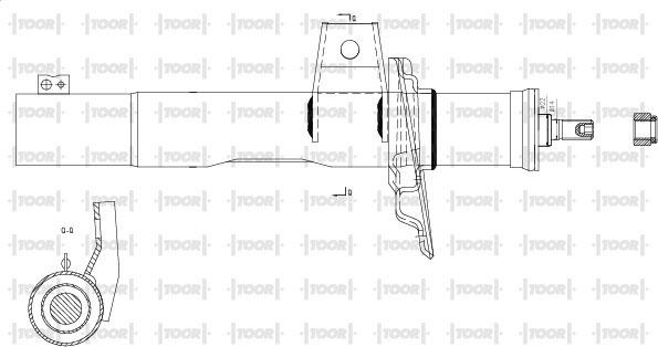 TOOR SG10580 - Амортизатор autospares.lv