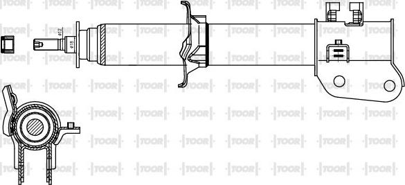 TOOR SG10661 - Амортизатор autospares.lv