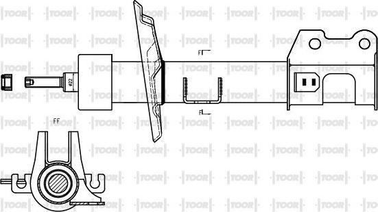 TOOR SG10600 - Амортизатор autospares.lv