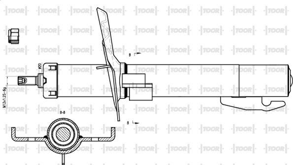 TOOR SG10610 - Амортизатор autospares.lv