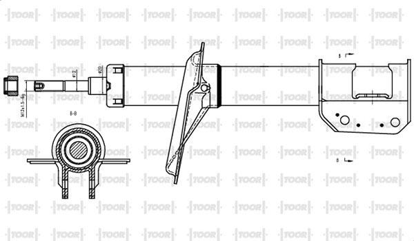 TOOR SG10010 - Амортизатор autospares.lv